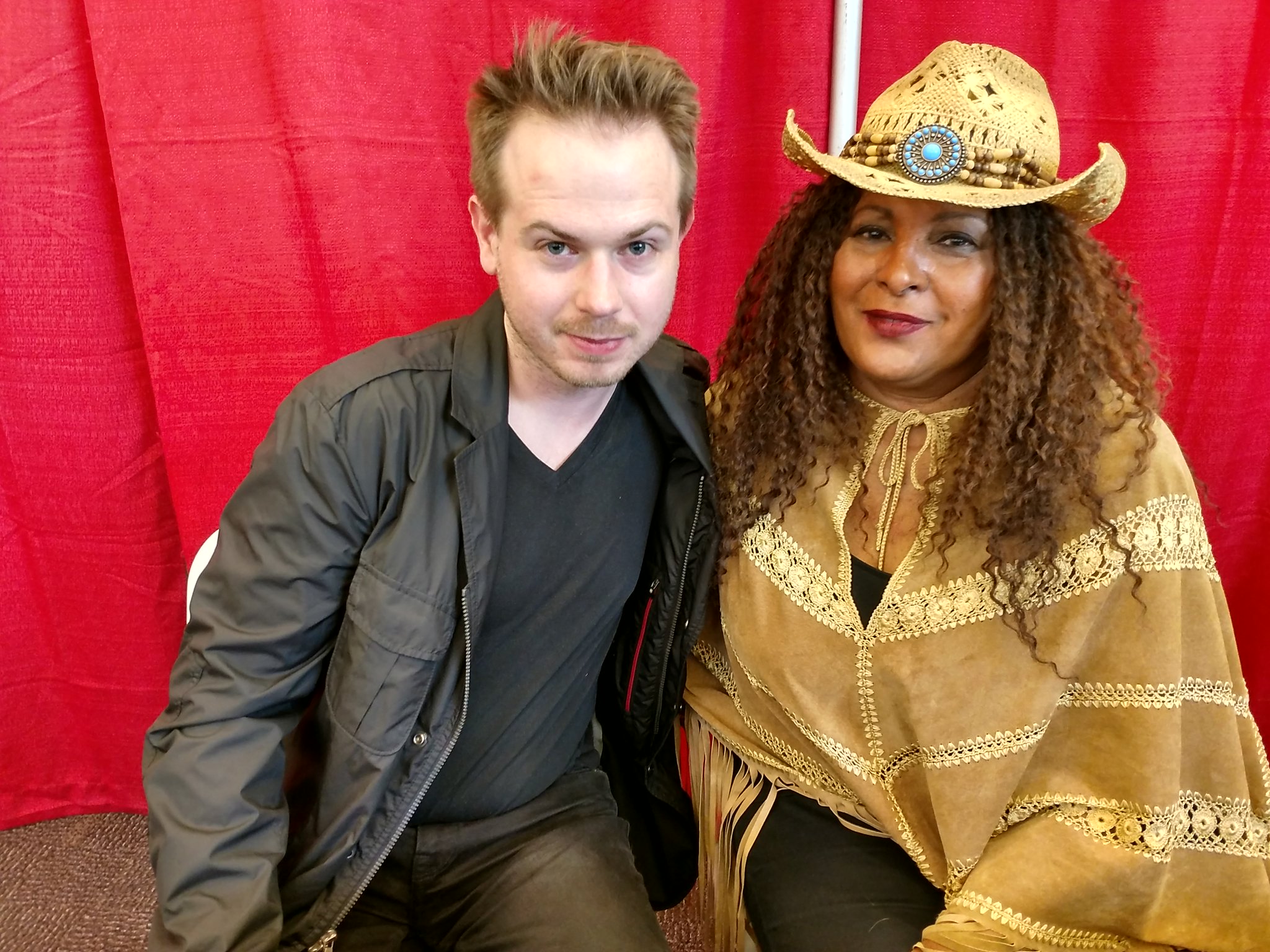 Happy birthday, Pam Grier! Photo of us from last year in LA: 