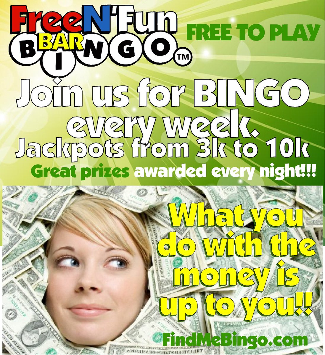 BINGO EVERY TUESDAY AT 8PM