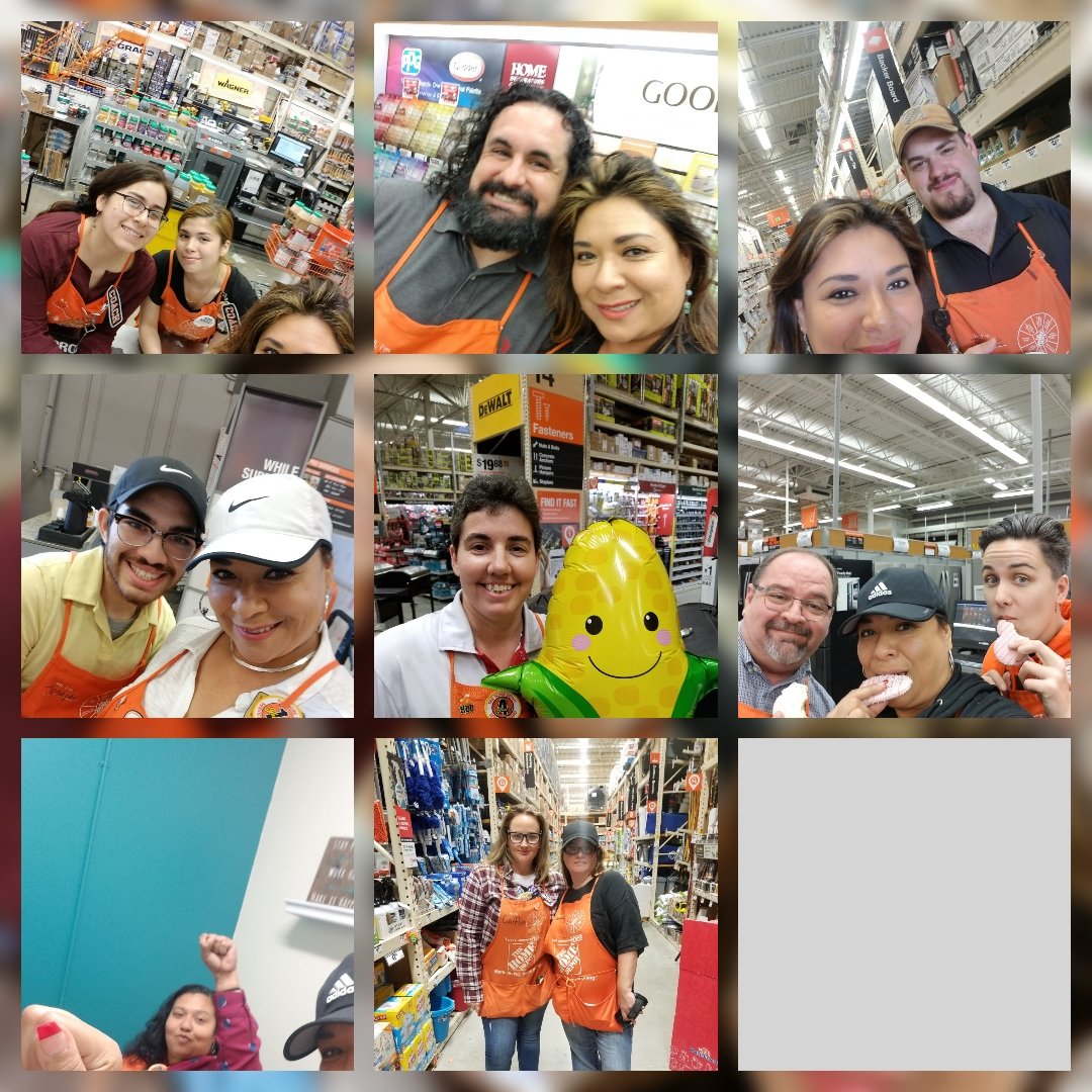 CamachoIza's tweet photo. Good times with my Peeps #6563 The Home Depot.  Slaughter Lane Atx. https://t.co/MTVhSqk6AJ