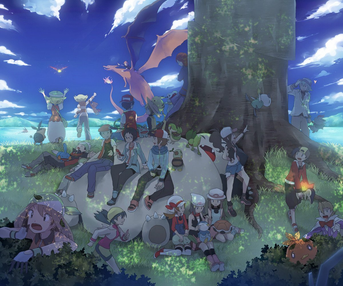 JennaJordanz's tweet photo. "Everyone gathered together!" #pokemon #pokemongo https://t.co/FeOG3GBiq1