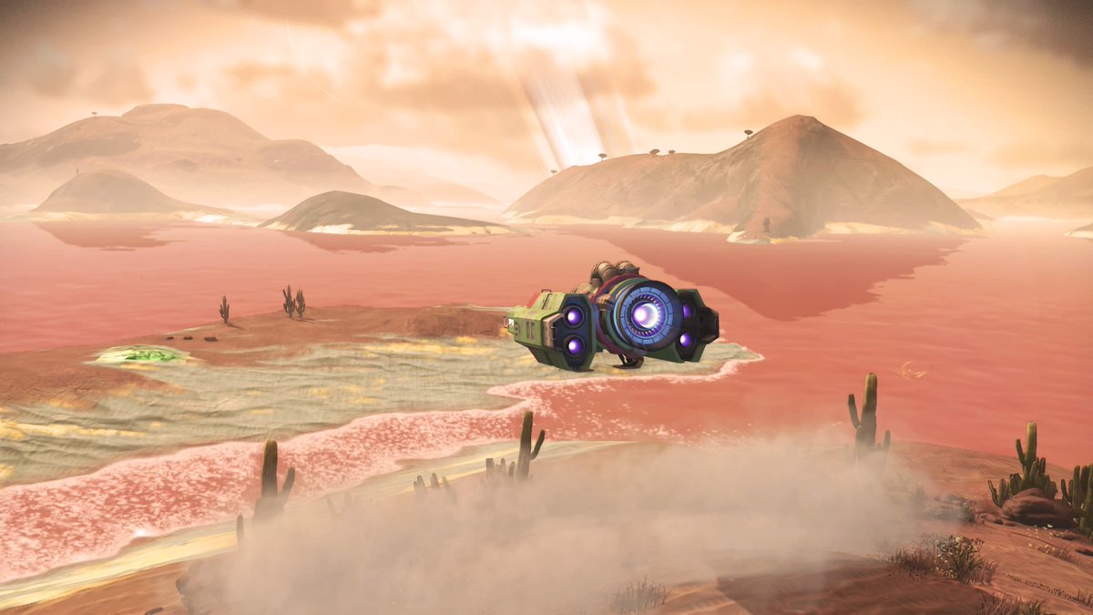 Captain_Admin's tweet photo. Quick FlyBys in Green Banshee. Half of these were for photo missions #NMSCafe #PD42 #NoMansSky @NoMansSky #PS4share https://t.co/wJBgS5Vuyj