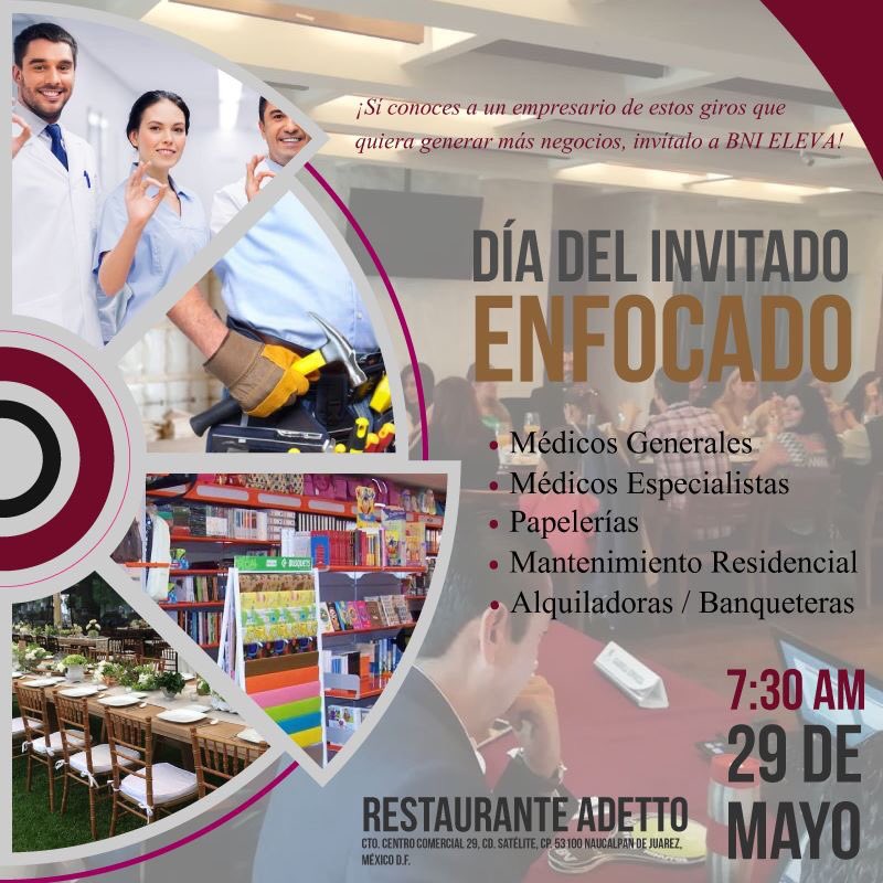 SolETi_mr's tweet photo. Si tienes una empresa y puedes recibir más clientes, BNI es una excelente estrategia para hacerlo. En BNI ELEVA buscamos empresarios que quieran trabajar en red de manera profesional y hacer crecer su negocio.
Si te interesa, contáctame para invitarte. https://t.co/ThuKNQnhLZ