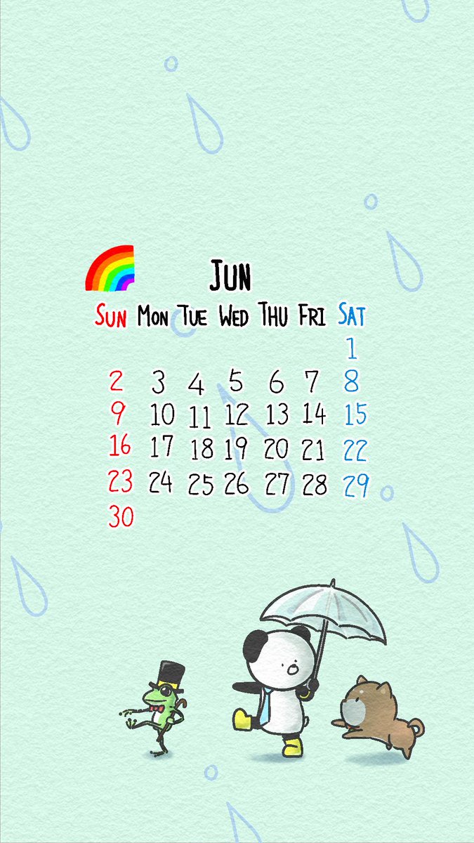 ট ইট র Riku Lineスタンプ発売中 壁紙配布 6月のカレンダー待ち受け画像です よかったら どうぞ 6月免費桌布 希望大家喜歡 パンダ課長代理 レモンしば Lineスタンプ 待ち受け画像