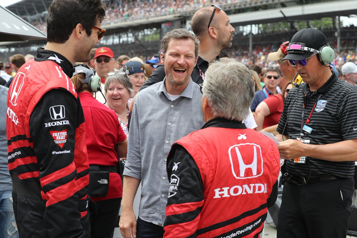 Congrats to all the drivers and their teams at the #indy500 this weekend! Incredible finish this year. Had an awesome time starting the race with the legend <a href="/MarioAndretti/">Mario Andretti</a> in the two seater thanks to the people at <a href="/Honda/">Honda</a>. I'll be back next year!

#hondapartner
