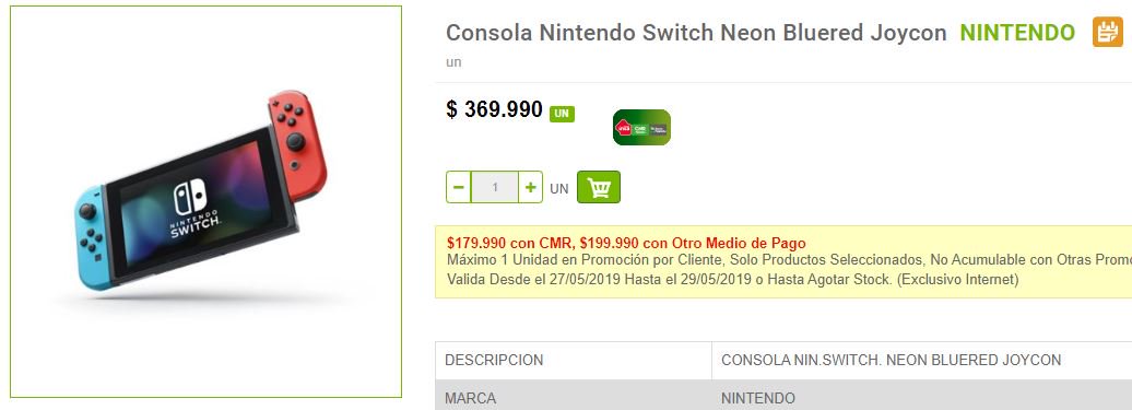 DescuentosRata's tweet photo. #ALERTARATA ¡Liberaron la Switch en Tottus! $179.990 con la tarjeta verde, $199.990 con todo medio de pago y se los contamos en el #CyberRataLive https://t.co/S6j0HbX0Sw https://t.co/3EGhftsmfI