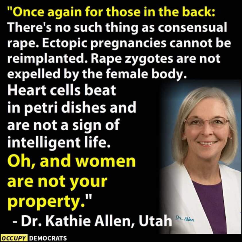 What @KathieAllenMD says. “For those in the back...” Exactly. Please try to keep up. #AlabamaAbortionBan #RightToChoose