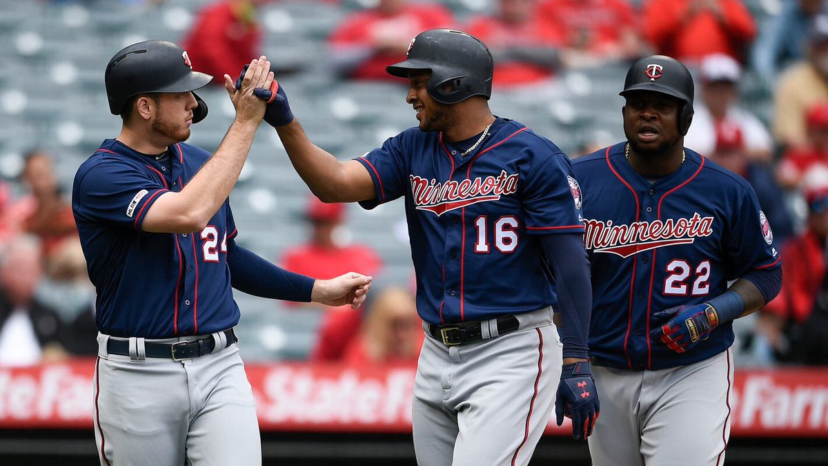 PoVMasonSports's tweet photo. The #MinnesotaTwins have the best #record in #MLB at 36-16! They’ve #outscored their #opponents 98-44 in their last #11Games winning 10 of those! They’ve hit a #franchise record #54HRs as a team in #May! Left fielder 
#EddieRosario has #16HRs and #45RBIs to lead the #team! https://t.co/dYklkO9XtS