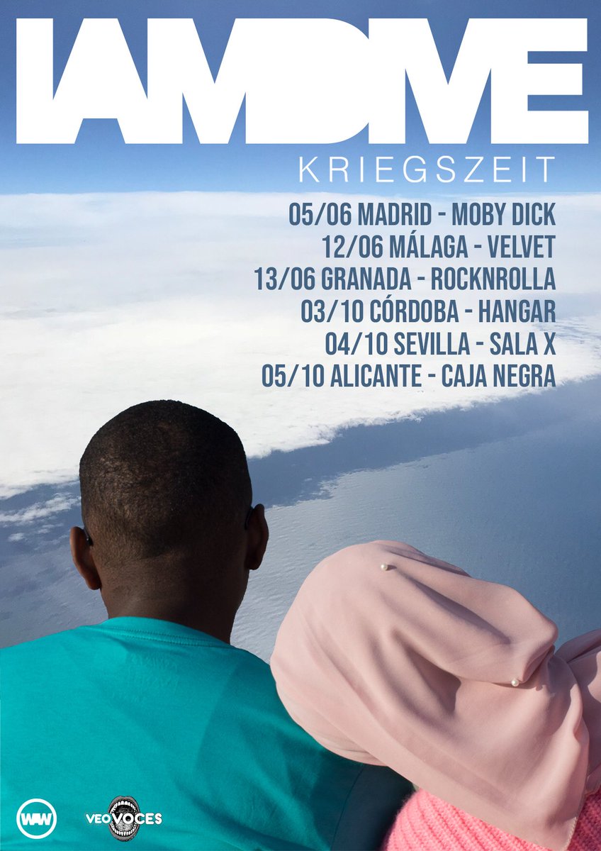 Suenan en "Siglo21" y muy pronto en #Granada en directo también: ¡#Concierto de <a href="/iamdive/">iamdive</a> con nuevas canciones! #Entradas ☁️ granadaescultura.com/evento/concier… ☁️ <a href="/rocknrollagr/">RockNRolla Underground Club</a>