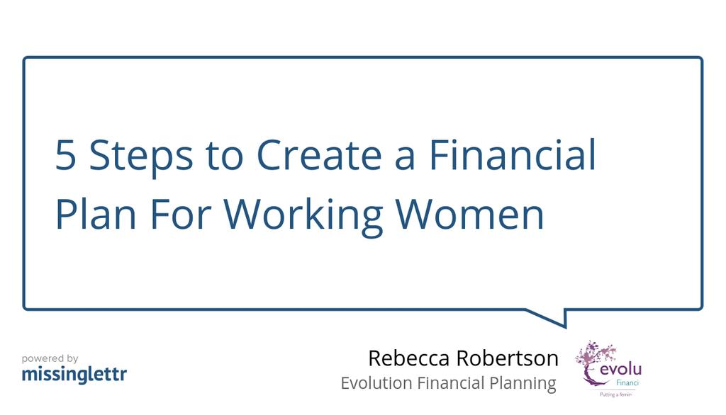 "The Perfect Financial Plan For Working Women" lttr.ai/C3Yn #workingwomen #Retirement #Steps #Financialplanning #Femalefinance