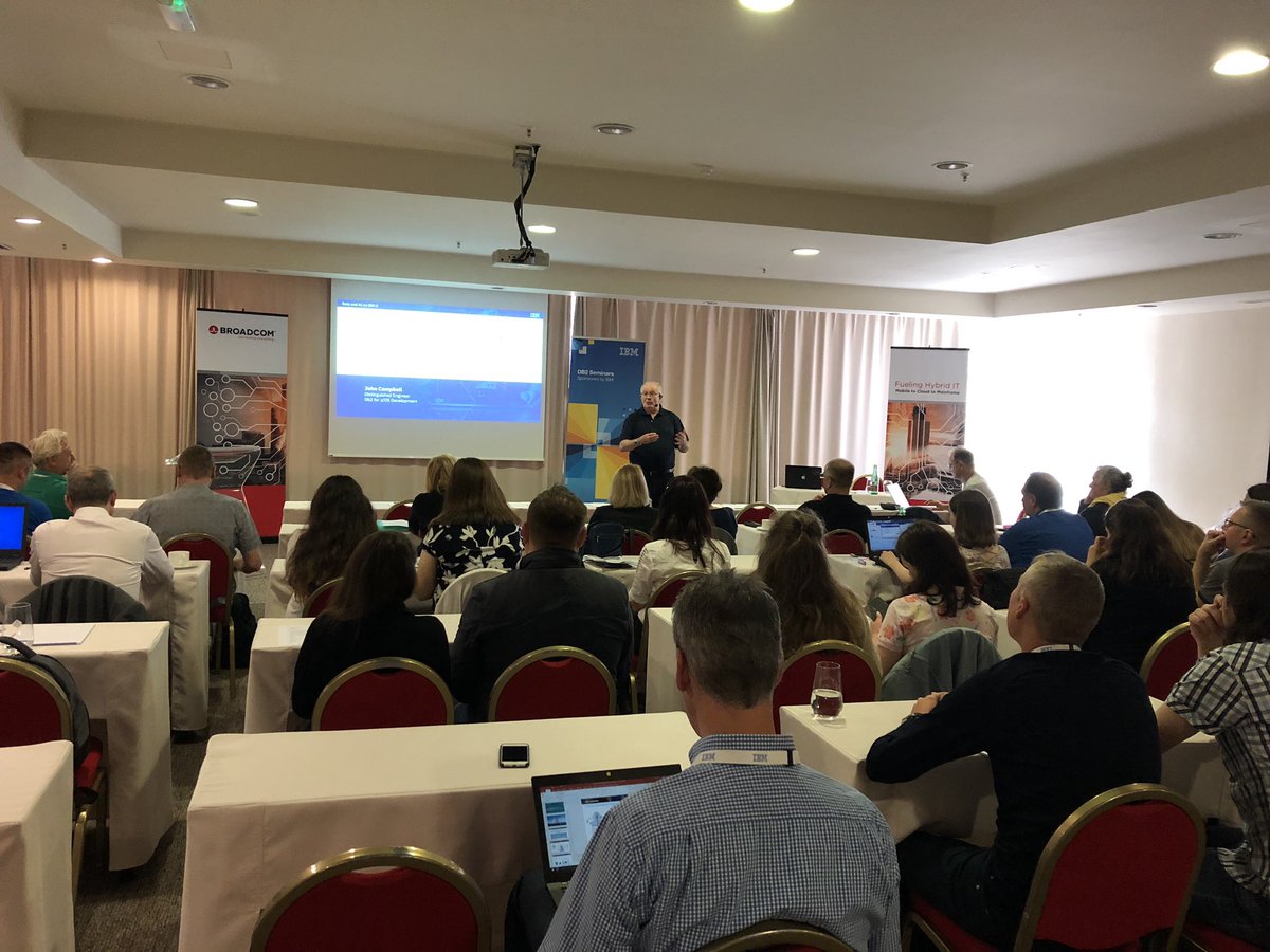 staze01's tweet image. #SQLAdria #Db2 Seminar in Šibenik  - full room at John Campbell’s presentation