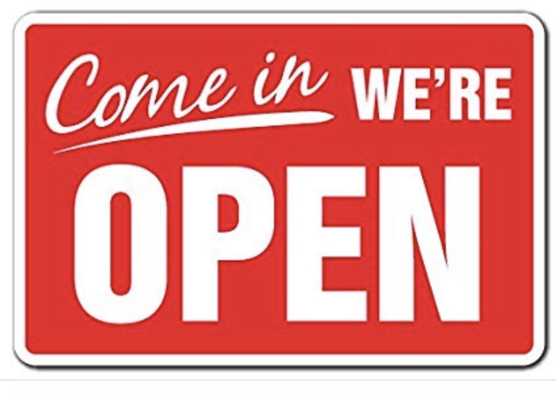 We’re open all day on this Bank Holiday Monday