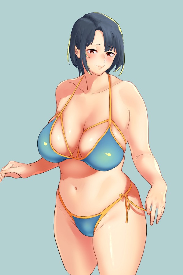高雄(艦隊これくしょん) 「おっぱいのくいこみが練習したくて大失敗した模写です 」|Sowitchrawのイラスト