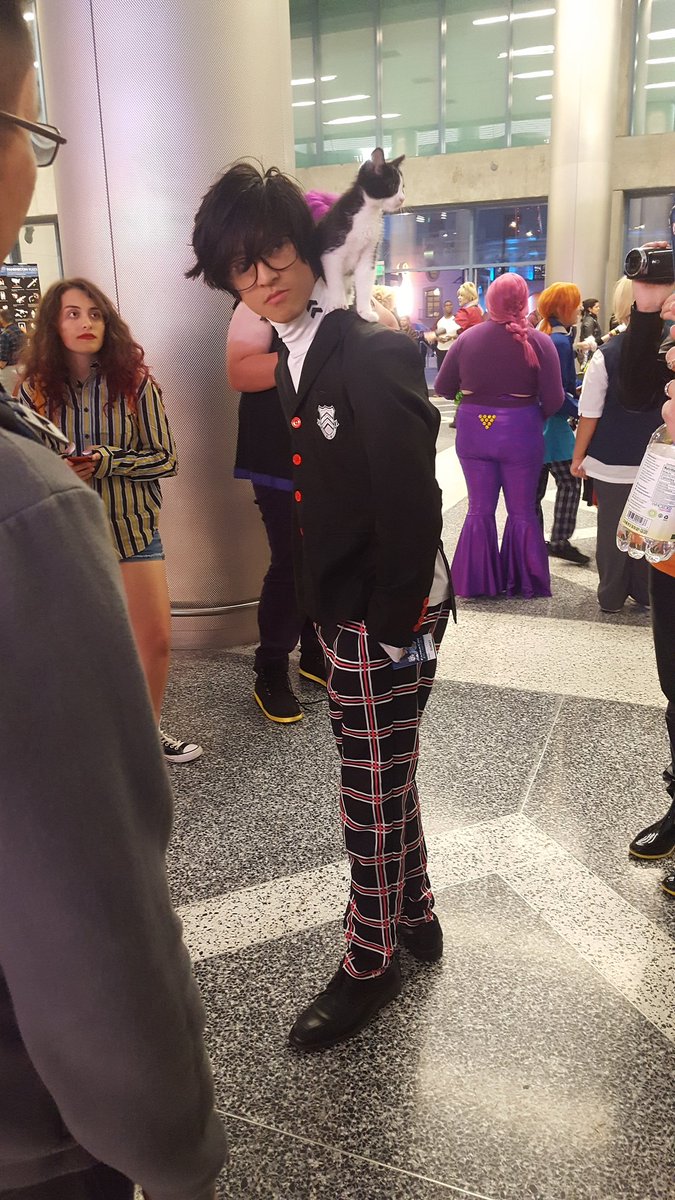 dissstraction's tweet photo. Best cosplay i saw this entire con i nearly wanted to cry bc of this very smol kitten https://t.co/lDpB9Y6tVw