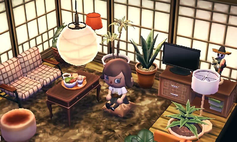 もふ 和モダンな部屋 ハッピーホームデザイナー Animalcrossing ハピ森 もふ 和モダンな部屋 ハッピーホームデザイナー Animalcrossing ハピ森