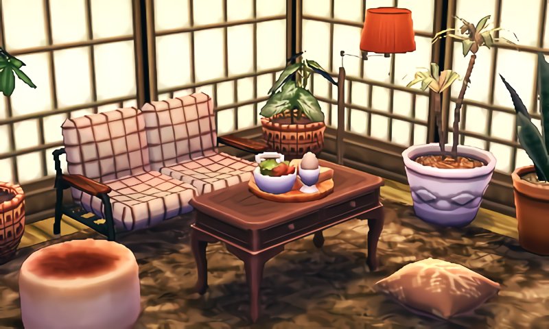 もふ 和モダンな部屋 ハッピーホームデザイナー Animalcrossing ハピ森