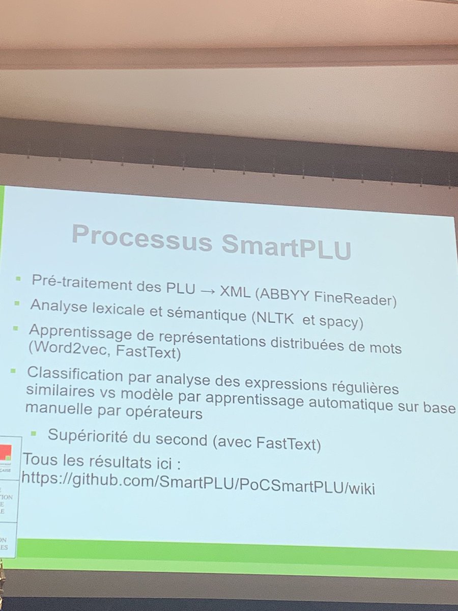 stephanetrainel's tweet photo. @MarcLeobet : trouver les règles d’urbanisme dans 2000 documents #smartplu - plusieurs résultats : évaluation des politiques publiques, connaissance des règles par zone, potientiel constructible par parcelle. #IMAgineday https://t.co/TNfpc0cFD6
