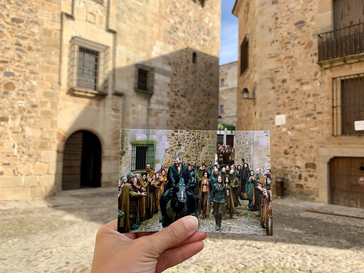 filmtourismus's tweet photo. On the tracks of #GameofThrones in Cáceres, Extremadura. 🎬🇪🇸 https://t.co/8sjjUeani3