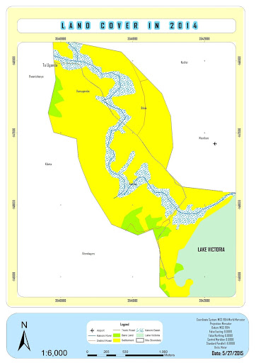 johanespetro's tweet photo. #floodsBukoba #GIS #mapping Landcover change Kanoni River in Bukoba 1984-2014 #myDissertation Settlements are built in natural floodplain eg Omukigusha, Kashabo, Kasalani, Buyekela #TanzaniaUrbanResilienceProgram #DMD @PreventionWeb @WBTanzania @OMDTZ @trcs1962 @NemcTanzania https://t.co/w3buOU3v7e