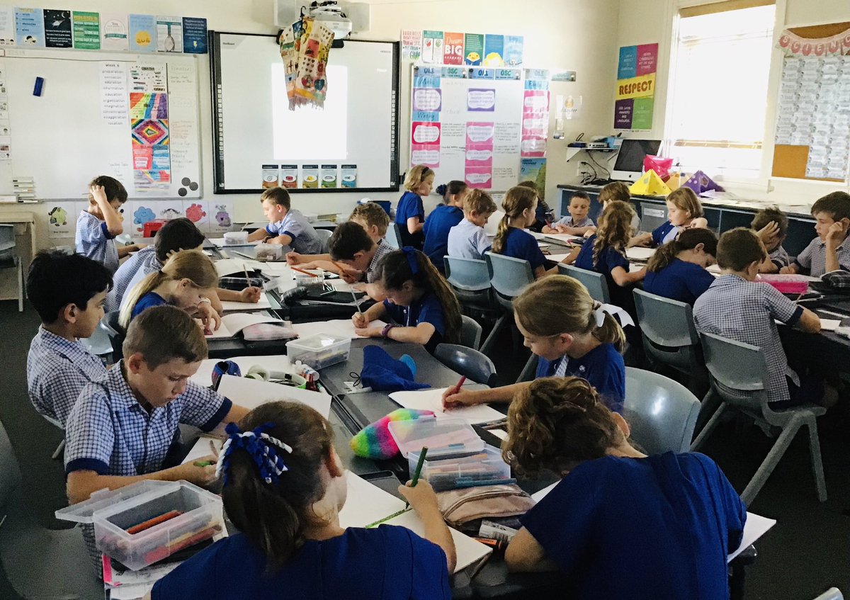 StThom_CampHill's tweet photo. Compassion Cloak Tour - Year 4 White - Today, the compassion cloak spent some time in our class. During meditation, we listened to a poem about compassion...and after some reflective time...we created symbols sharing our own interpretations #MakingConnections #WearCompassion https://t.co/eeN7ng2Gst
