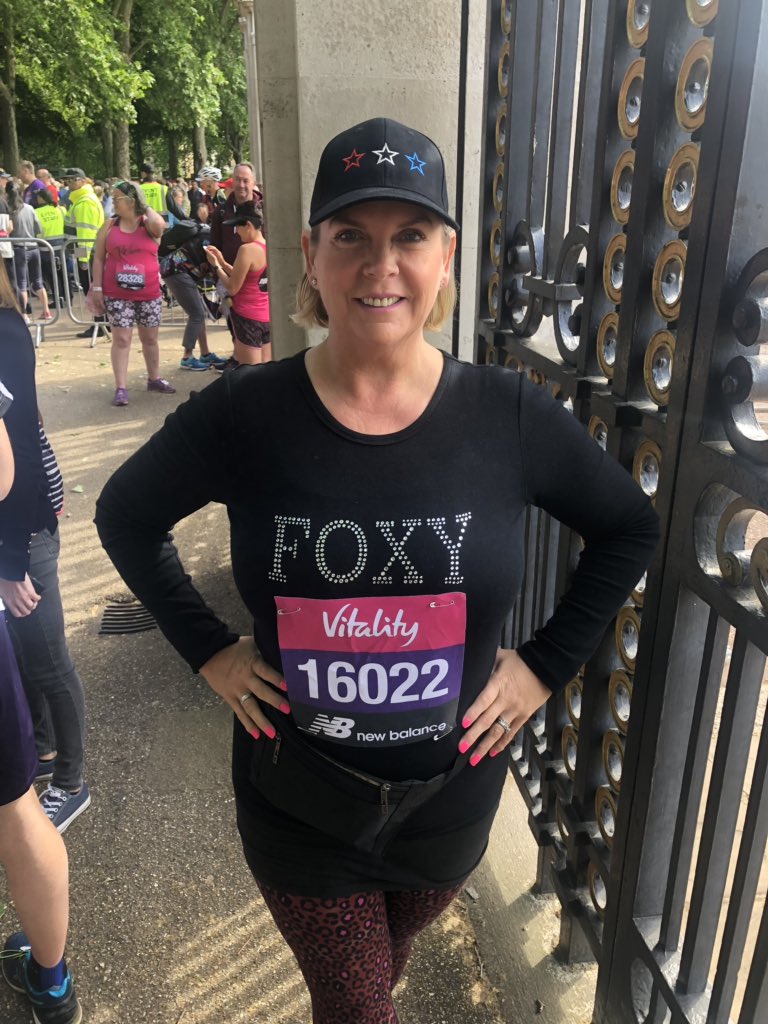 Wearing my Take That cap 😍 please wish me luck boys 😘<a href="/takethat/">Take That</a> <a href="/GaryBarlow/">Gary Barlow</a> <a href="/HowardDonald/">Howard Donald</a> <a href="/OfficialMarkO/">Mark Owen</a> <a href="/London10K/">Vitality London 10,000</a>