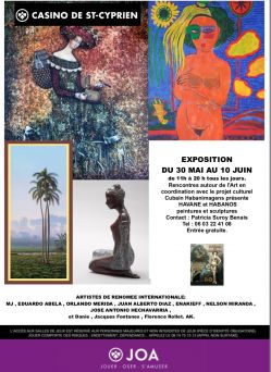 LeGuideCulturel's tweet photo. Havane et Habanos
https://t.co/F9fdNQnxXE
Rencontres autour de l’Art organise une Exposition de peintures et sculptures en coordination avec le projet culturel cubain Habanimagens.
30 mai au 10 juin ... https://t.co/n0V533dVpO