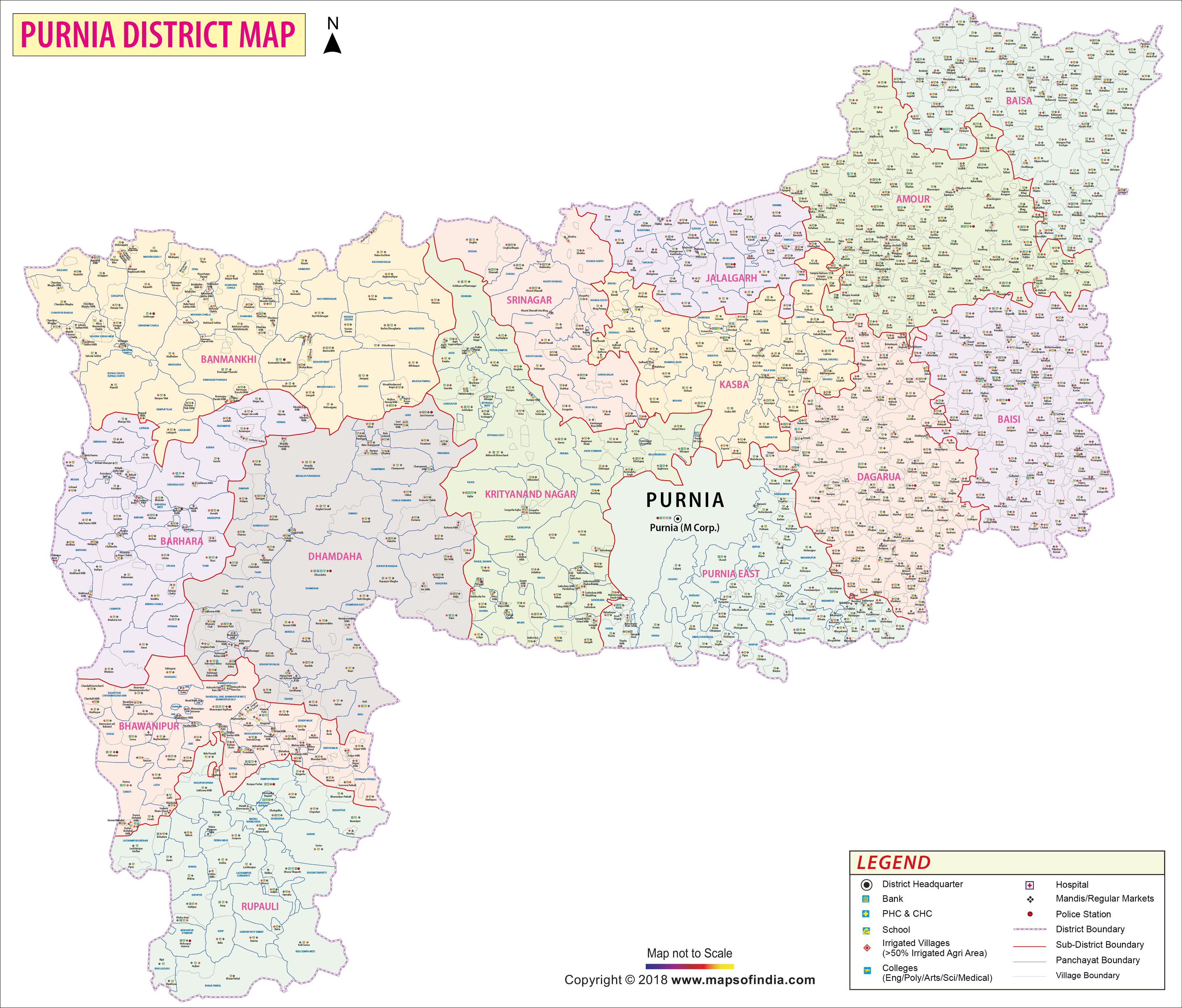 Purnia In Bihar Map Customized Maps On Twitter: "Village Boundary Map Of Purnia District  Showcasing District, Sub-District And Village Boundary. To Know More, Reach  Us At Parminder@Comparemails.com Website: Https://T.co/5Hizthwxi0 #Maps  #Custom #Business #Villagemaps ...