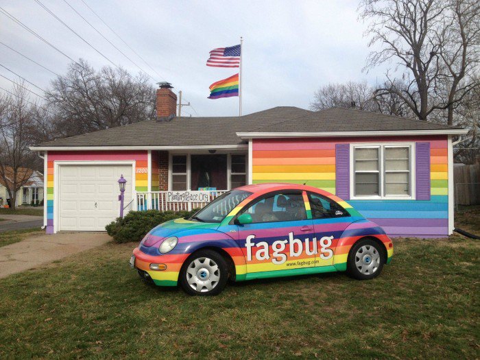 '#House across from #Westboro Baptist #Church' #cool #wtf #pics