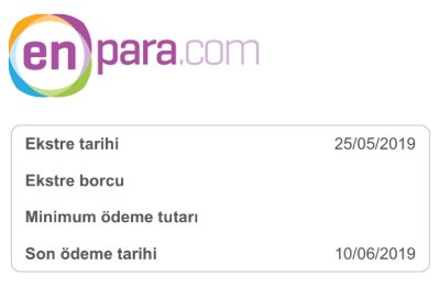 Basit bir formülle bankanızın karakterini tahlil edebilirsiniz. Mesela, hesap kesim tarihi ile ödeme tarihi arasındaki farkı buluyorsunuz. Hangisi büyükse o tarafa yöneliyorsunuz... Ha bir de bayrama rağmen @garanti gibi fırsata çevirmiyorsa.. <a href="/Enparacom/">Enpara.com</a> canımsın..