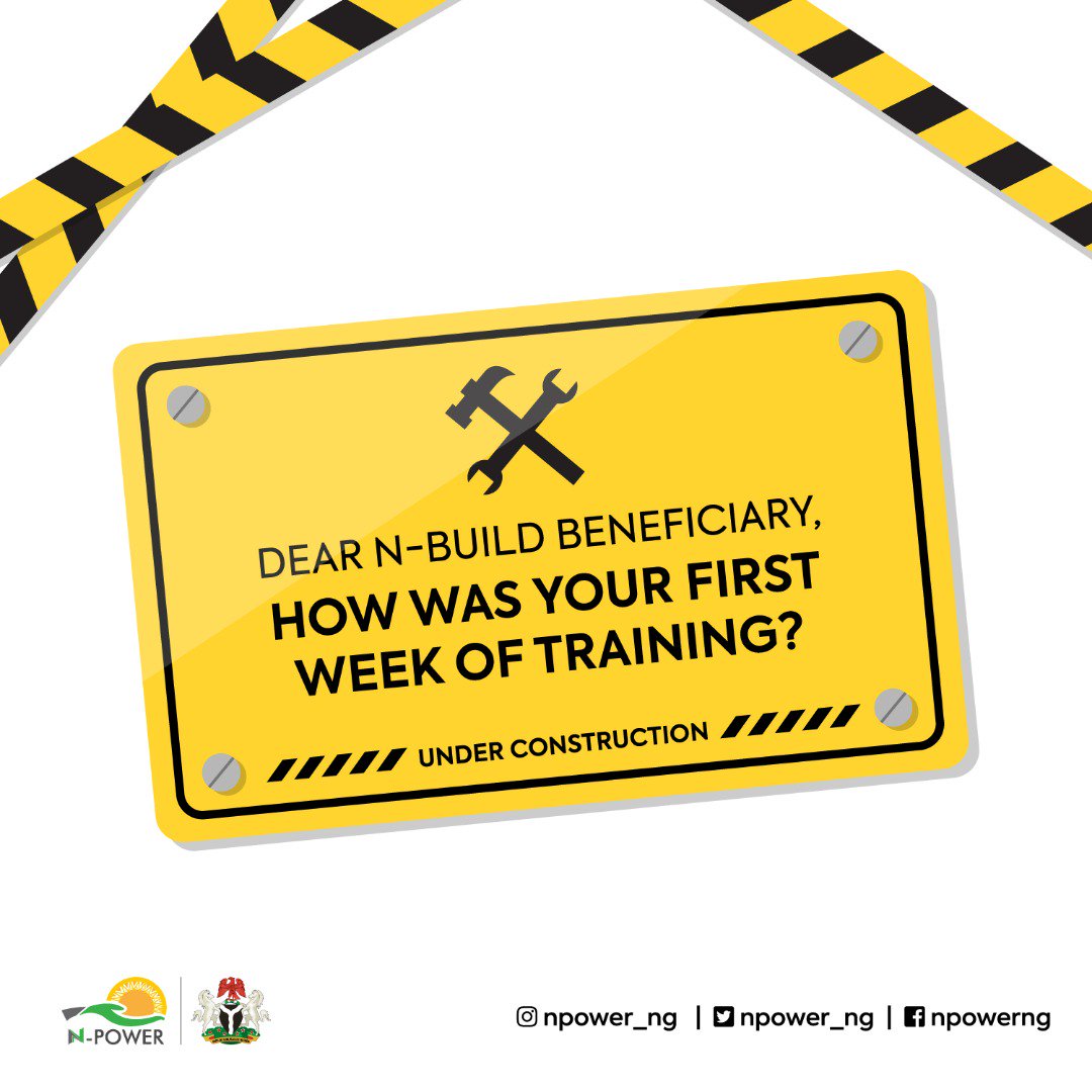 npower_ng's tweet photo. Good morning!!!
How was your first week of training guys, we want to hear all about it.
#NPowerBuild https://t.co/XcD9vZtpZ3