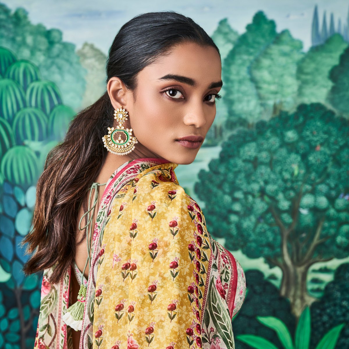 anita dongre yellow lehenga