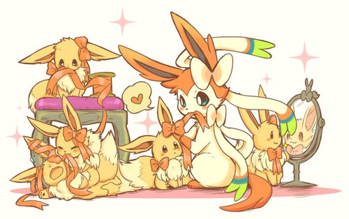 JennaJordanz's tweet photo. "What if eevee evolves to sylveon using a ribbon?" #pokemon #pokemongo https://t.co/ZbydZv2Tgc