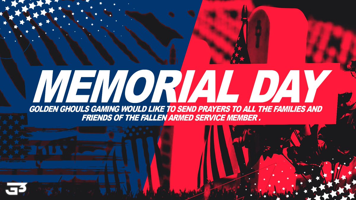 GoldenGhoulsGG's tweet photo. G3 friends and family, let us never forget the many soldiers that were lost in combat both overseas and the ones that were at home still at war with themselves. Many prayers to the families and loved ones as well on this Memorial Day. Gone, but never forgotten. #MemorialDay #GBNF https://t.co/ie9aRbv4tL