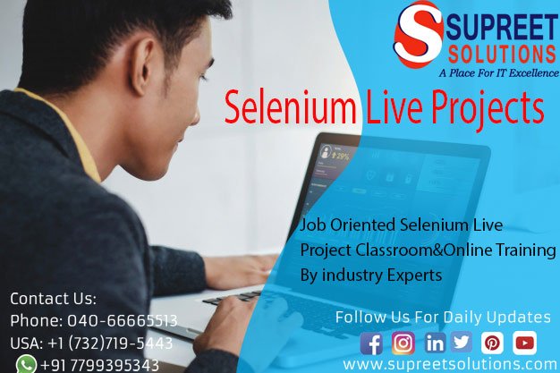 supreetsolution's tweet image. Selenium Online Projects By Real-time Experts
For More Details: supreetsolutions.com
.
.
.#selenium #Seleniumliveprojects #testingtools #Softwarecourse