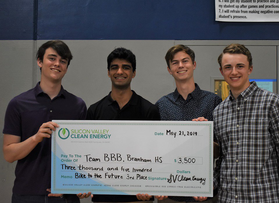 eManishArora's tweet photo. Congratulations #BranhamHighSchool and #TeamBBB for winning SVCE's Bike to the Future electric bike building scholarship! https://t.co/MzGZ8XieEq