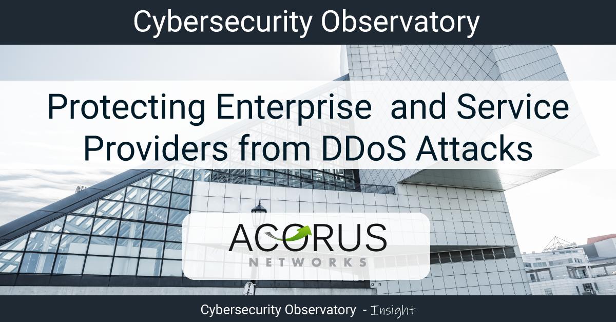 CyberSecOb's tweet image. Protecting Enterprises and Service Providers from DDoS Attacks
cyberstartupobservatory.com/protecting-ent…
@acorusnetworks 
Cyberstartupobservatory.com
#CyberSecurity #InfoSec #CyberStartupObservatory