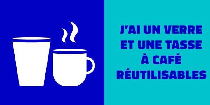 noplasticfrance's tweet photo. Jour 6 du #NoPlasticChallenge. Pour bien commencer la semaine, on emmène son équipement au bureau (verre et tasse à café réutilisable). Et on évite le #plastique #jetable. https://t.co/bdgJ6UDhmd