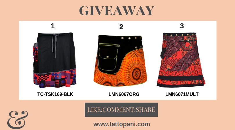 TattoPani's tweet photo. “Which one you like?
Please share and comment and win skirt this month. The winner will be announced on 31st May 2019. For more designs please visit https://t.co/fPCmVLh8mA
 #tattopani” https://t.co/bW9bbRVnfU https://t.co/3C7WBcDET0