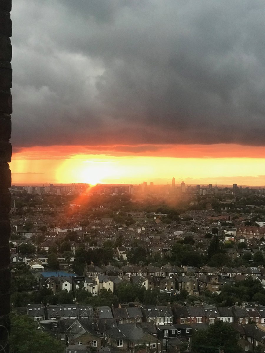 The sunset from home. Amazing view from here.