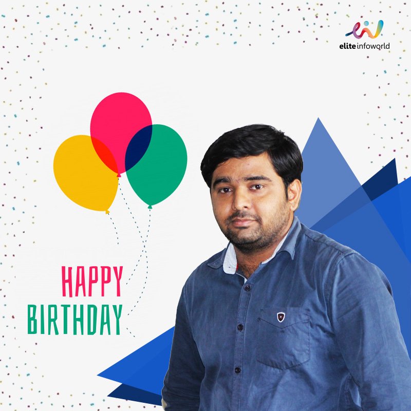 Birthdays are always special! Here we Wish you the best on your #birthday and everything good in the year ahead Mr. Dharmesh Bhalodi.

Happy Birthday!

#Eliteinfoworld #employee #Celebration #birthdayboy #wishes #mondaythoughts #MondayMotivation