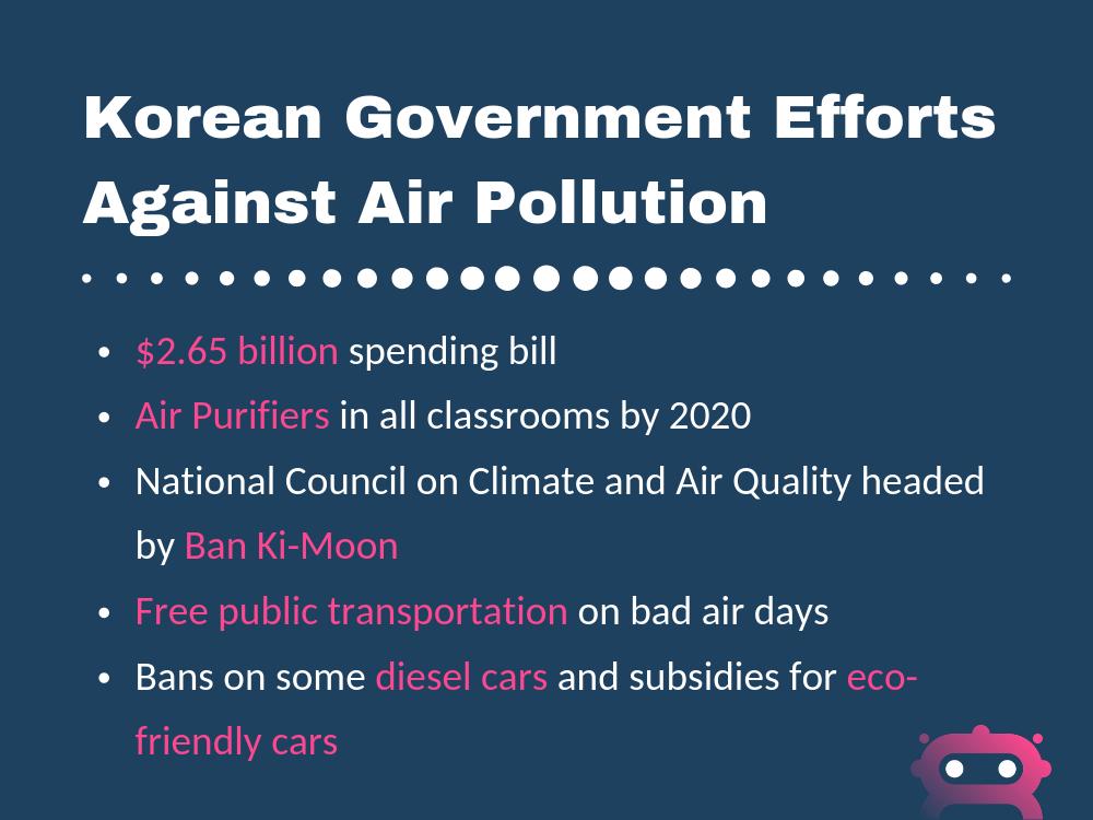 The Korean government is spending $2.65 billion to combat air #pollution. brightshinyrobot.com/2019/05/koreas…