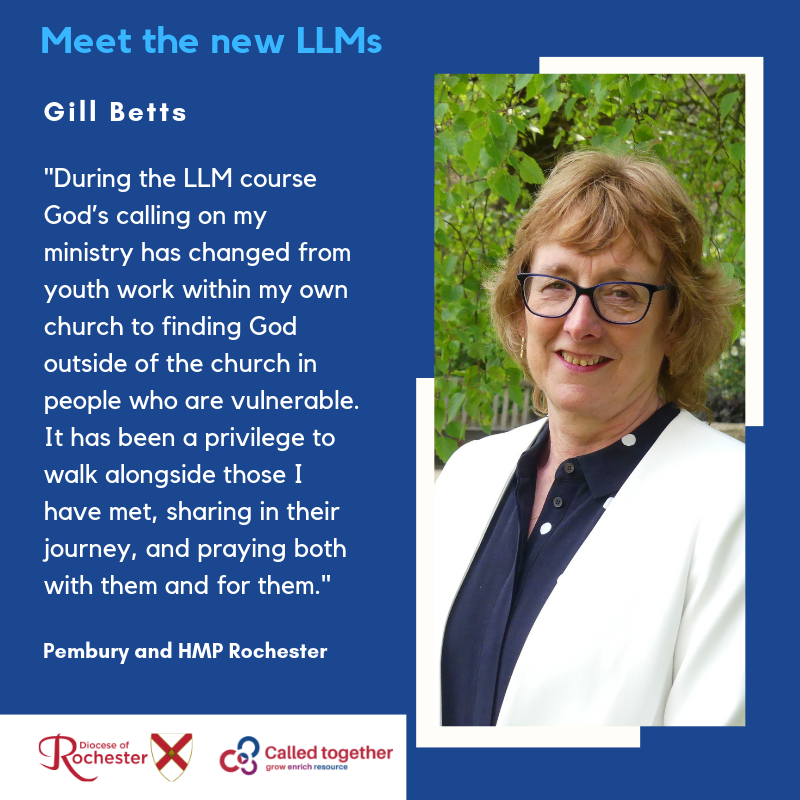 SeeOfRochester's tweet photo. #MeetTheLLMs Praying for Gill Betts who is licensed as a Licensed Lay Minister to Pembury and the first to a prison - HMP Rochester. Why not download one of our new Vocation booklets to see how God might be calling you. Find them here: https://t.co/71SssyipLQ https://t.co/UjqLiqsKmr