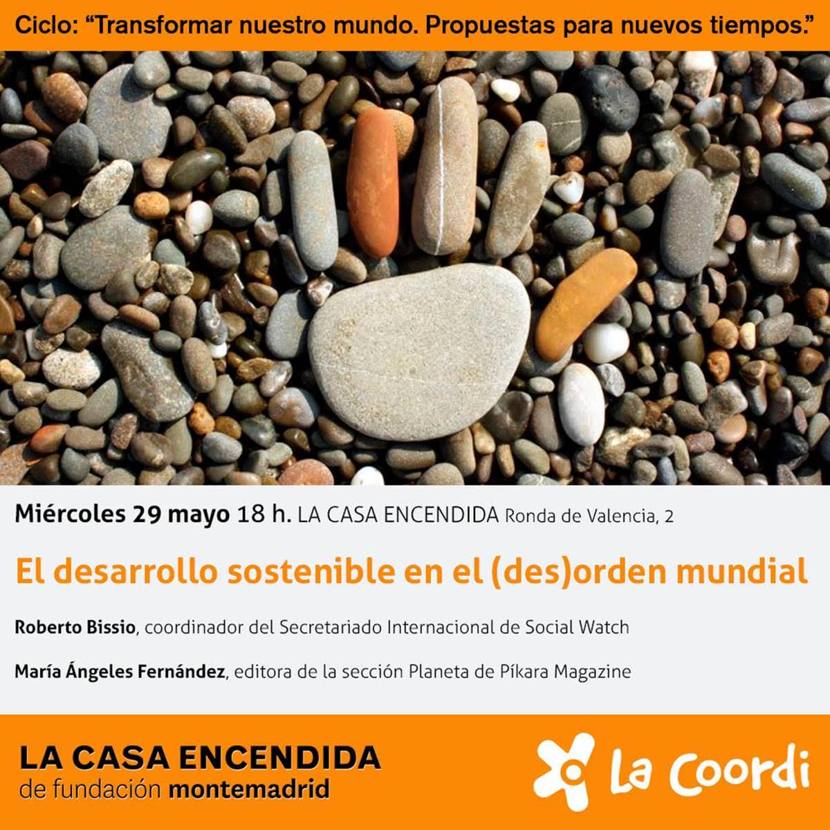 FuturoEnComun's tweet image. Os invitamos a esta interesante conferencia que realizamos junto a @CoordiONGD 👇
👥El desarrollo sostenible en el (des)orden mundial
🗓️Miércoles 29 de mayo 2019
⏲️18 horas
👉@LaCasaEncendida 
coordinadoraongd.org/agenda/eventos…