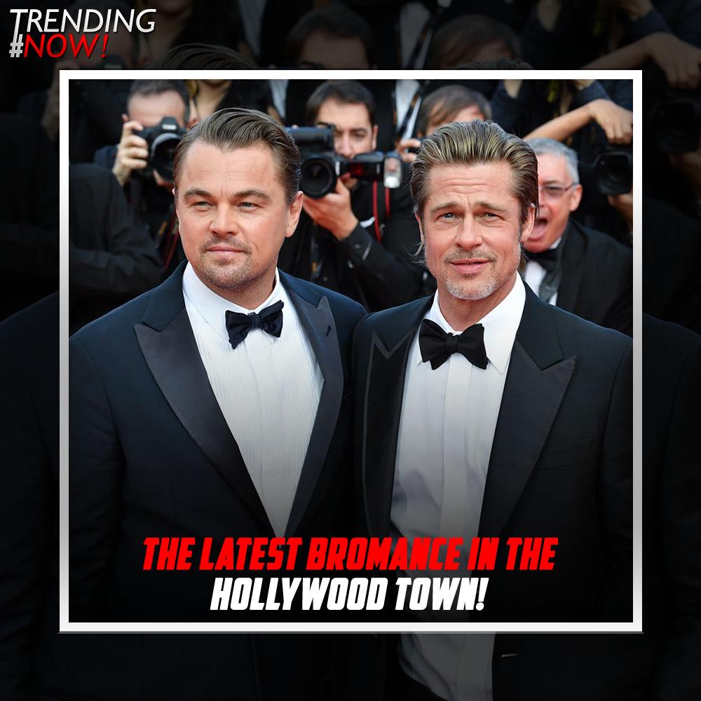 moviesnowtv's tweet photo. Brad & Leo giving us #GoateeGoals with their identical look! React with 🔥 for the #OnceUponATimeInHollywood stars! #TrendingNow https://t.co/mn2EZ8oxhH