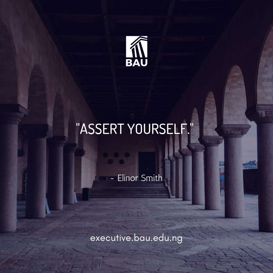 BAUExecutive's tweet photo. Learn to assert yourself.

Since time immemorial, it is known that people of accomplishment rarely sat back and let things happen to them. They went out and made things happen. https://t.co/FreCtSVD8s

#BAUExecutive #MondayMotivation https://t.co/xPTZ8DHkas