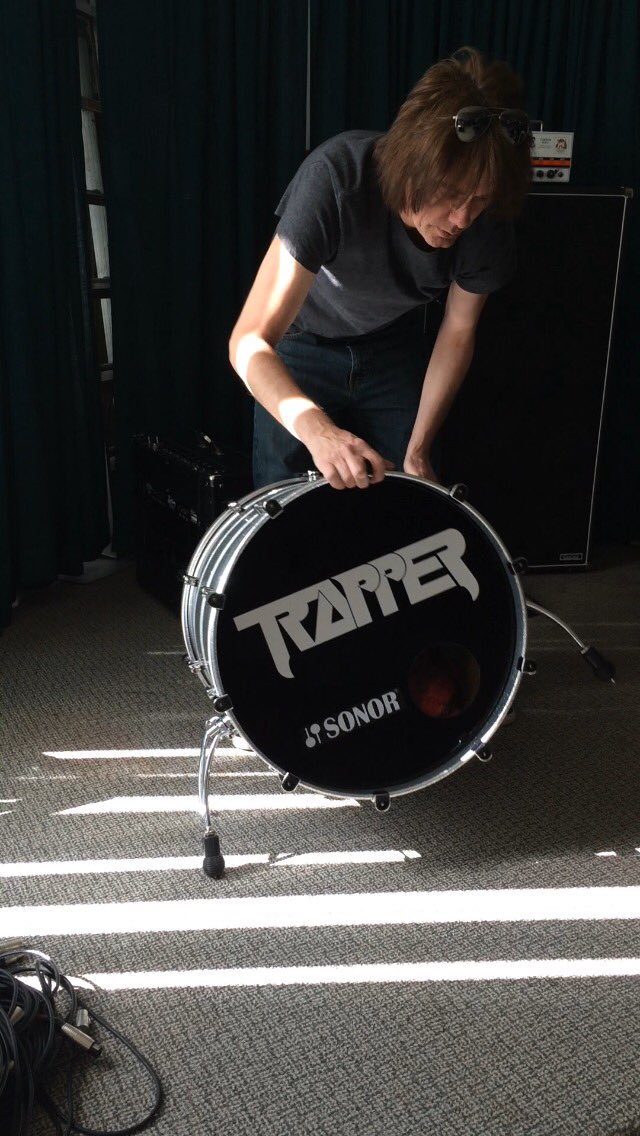 Memories... opening for <a href="/diemannequin/">Die Mannequin</a> and rocking <a href="/thedakotatavern/">The Dakota Tavern</a> long ago... @timtimleck unveiling the famous Trapper kick drum...we’ve been getting ready for what’s coming for a long time ⚡️👏🏼❤️🎸🎤💥💫 have a killer Monday!