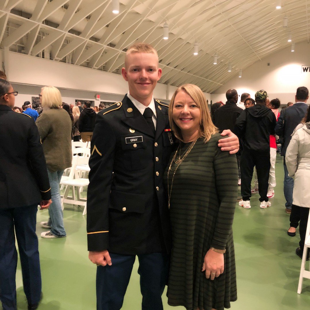 Congrats to PV2 Kollin Gray, C795 Military Police OSUT Class 501-18- Ft. Leonard Wood, Missouri on graduating & for serving our country! Here with proud Army Mom, HFI Dispatcher Beth Gray. #Congratulations #Graduate #Graduation #Armystrong #FOCUS #HFIFamily #ServingProudly