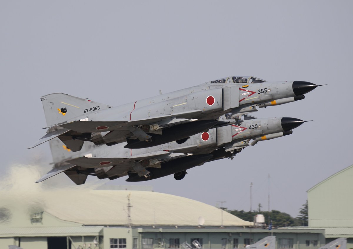 F-4EJ改 航空写真 57-8355 当時物 今日(5/27)は所用を済ませてから百里に展開しました。撮った順で。 ⑨