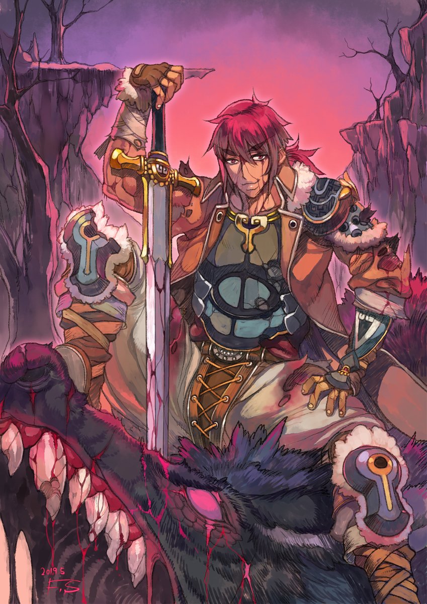 Xxfsxx A Twitteren たまにはシリアス絵 戦士 ファイター 剣士 剣 Fighter ファンタジー シリアス T Co Jjdq9l17wh
