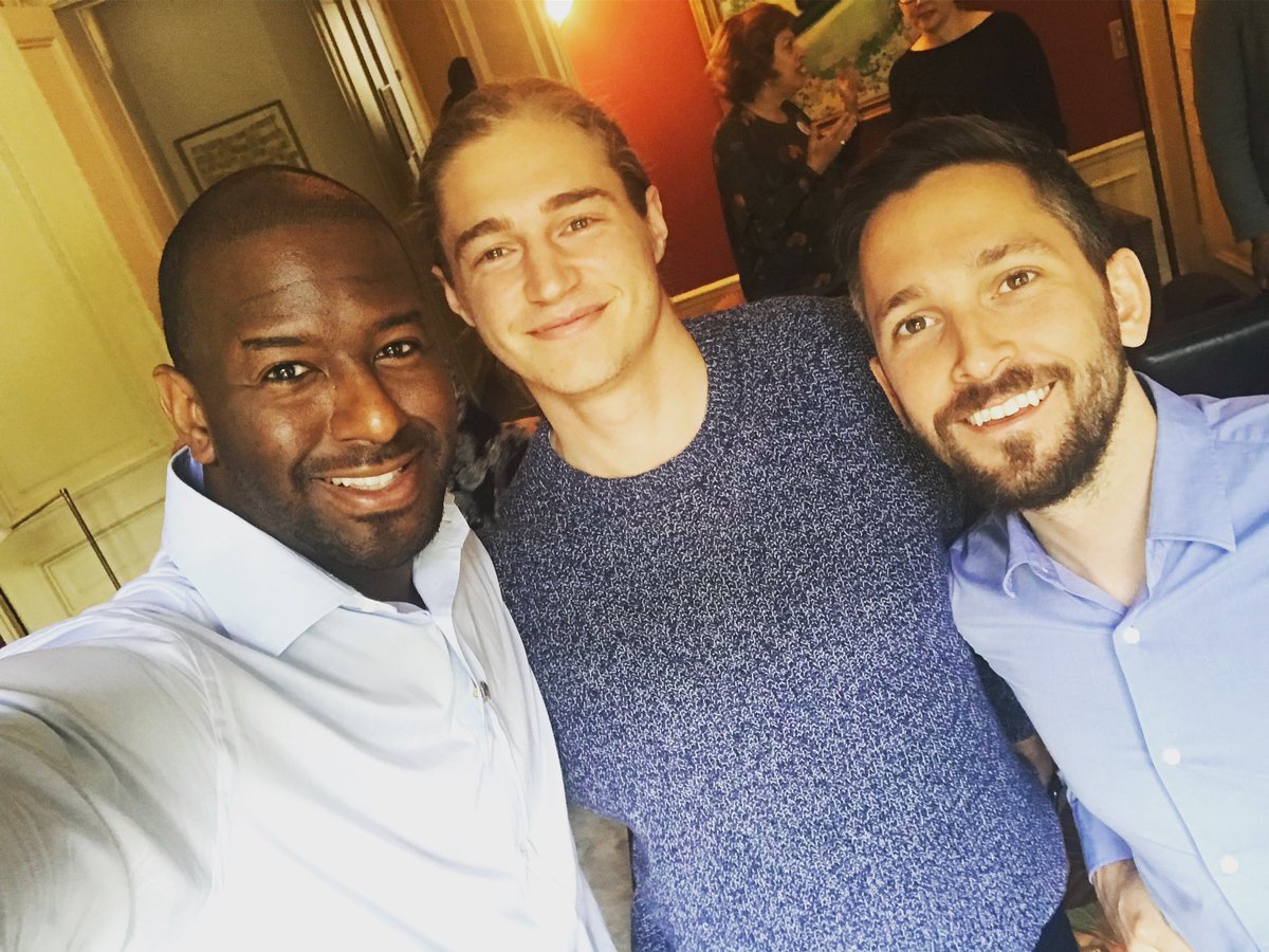 JonathonHoller's tweet photo. A big thanks to Mayor @AndrewGillum for coming to speak with @DemsAbroadFR this morning about the road ahead in making the voting process more inclusive for Americans in Florida and abroad! @TheDemocrats #votefromabroad https://t.co/ebBEKiowQm