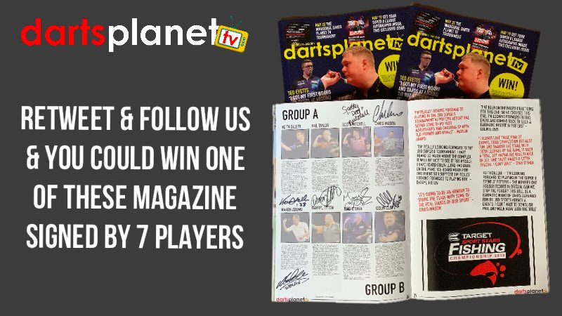 Win One of Three Darts Planet TV Signed Magazine By 7 #Darts Players From Super 8 <a href="/PottersResort/">Potters Resorts</a> a Couple Of Weeks Back, It was an incredible event held by @jbdsportsagent

To Enter

🔄 Retweet
👉 Follow Us

#winners picked 1st June 2019

@Chris180Mason <a href="/KDeller138/">Keith Deller MBE</a> <a href="/FittonDarryl/">Darryl Fitton</a>